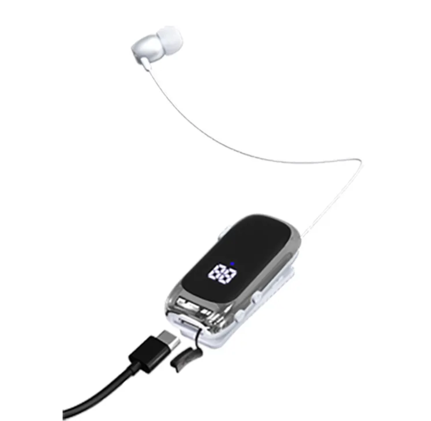🎧 Écouteur Bluetooth Clip-On Rétractable