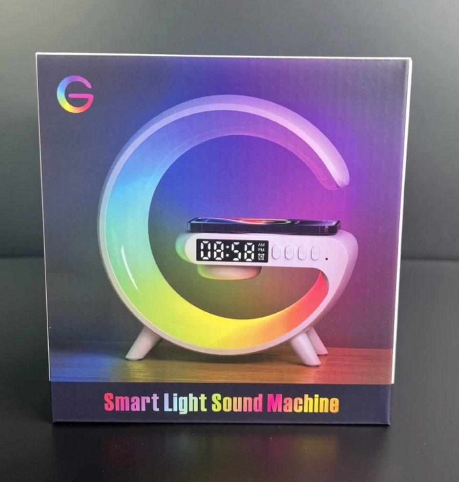Haut-Parleur LED Multifonction – Charge Sans Fil & Support Téléphone