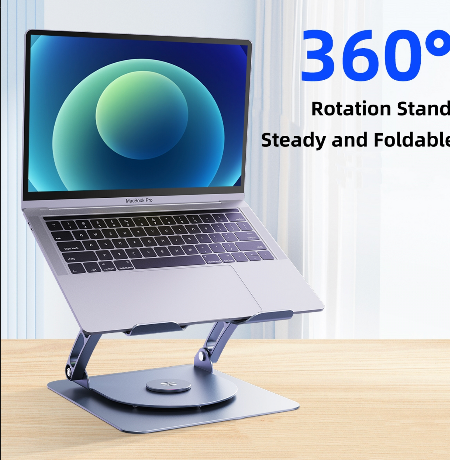 🧊 Support PC 360° avec Double Ventilateur RGB – Alliez Refroidissement, Confort et Mobilité