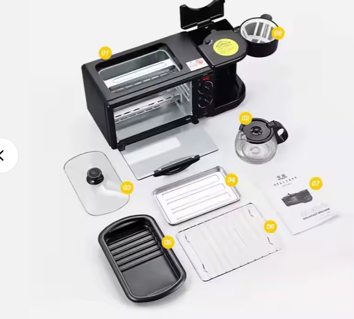 Machine à Petit Déjeuner 3 en 1 – Le Compagnon Idéal pour des Matins Réussis !