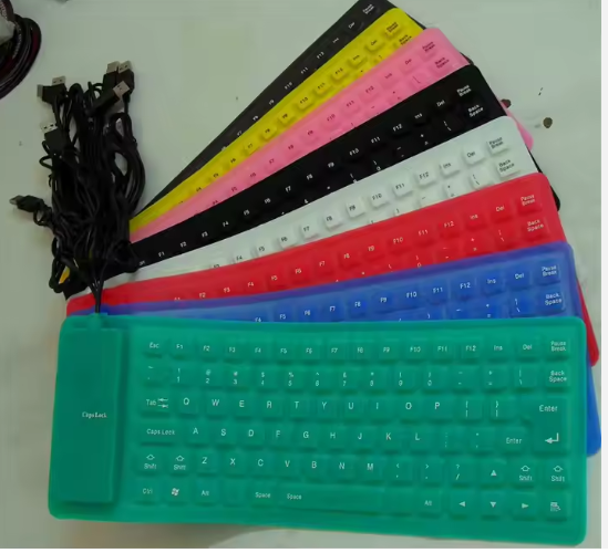 ⌨️ Clavier Souple en Silicone – Portable, Léger et Résistant à l’Eau