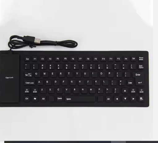 ⌨️ Clavier Souple en Silicone – Portable, Léger et Résistant à l’Eau