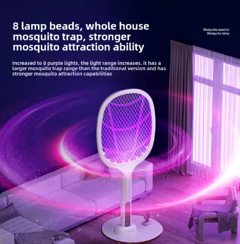 🦟 Raquette Électrique Anti-Moustiques Rechargeable – Fini les piqûres !