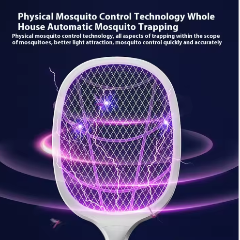 🦟 Raquette Électrique Anti-Moustiques Rechargeable – Fini les piqûres !