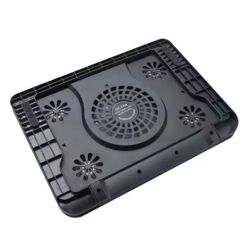 Support Réglable 2-en-1 avec Ventilateur – Pour Ordinateur Portable & Téléphone