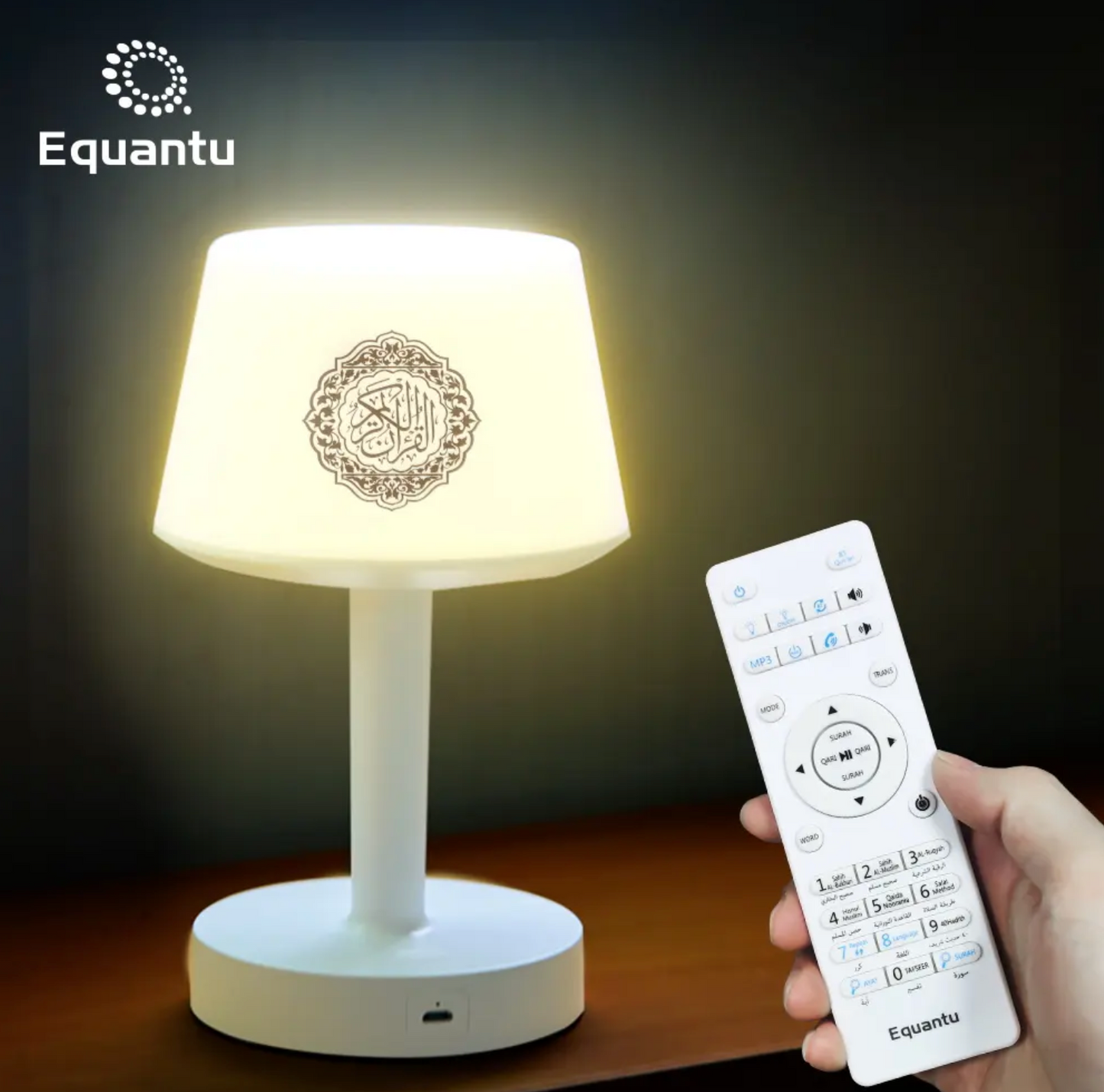 🕌 Lampe Coranique Intelligente QS-525 avec Enceinte Bluetooth – Multi-Fonctions