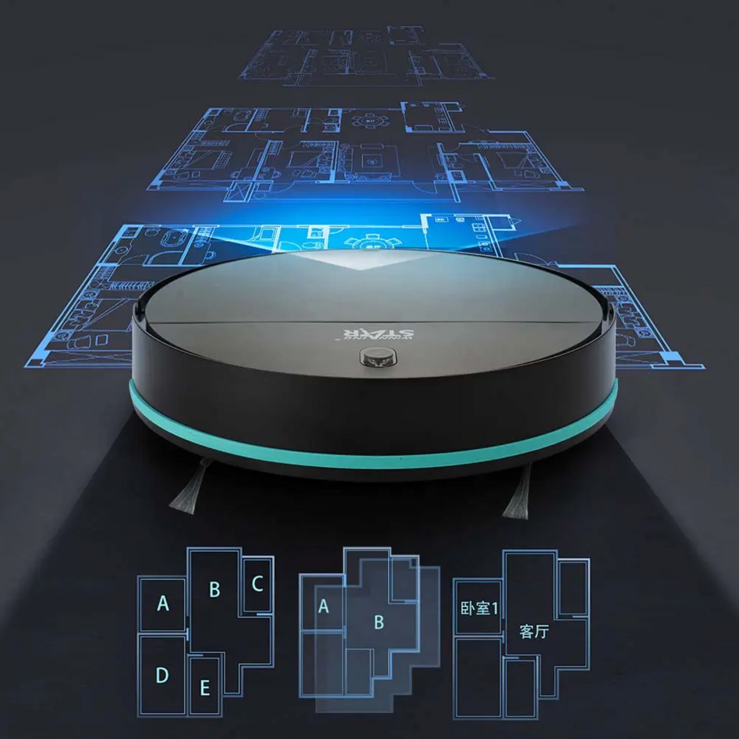 Aspirateur Robot Intelligent Winning Star – Le Nettoyage Automatisé à Petit Prix