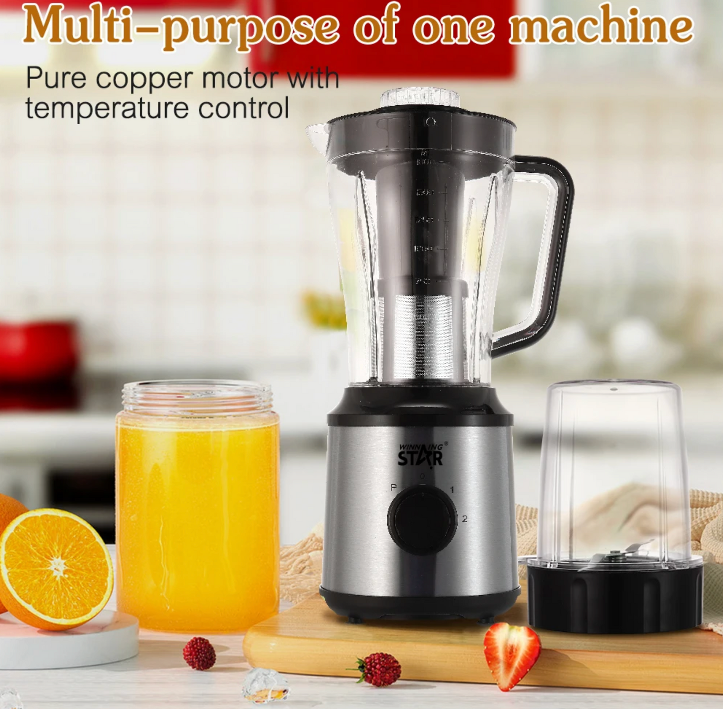 🥤 Blender Multifonction 6 en 1 – Winning Star ST-5960