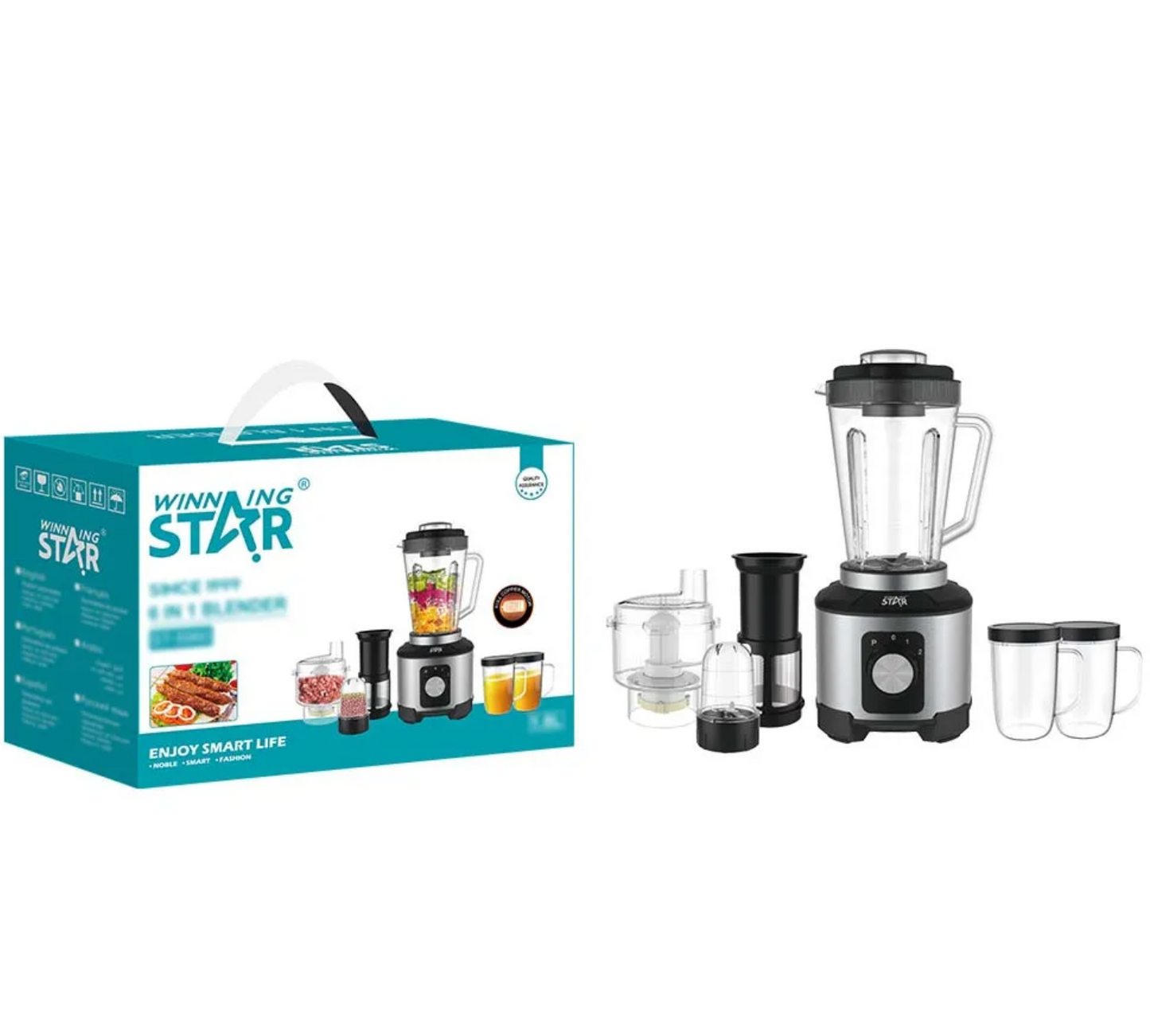 🥤 Blender Multifonction 6 en 1 – Winning Star ST-5960