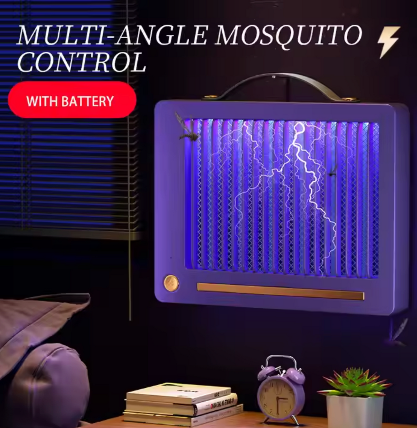 Lampe Tue-Moustique Électrique 🦟💡🔋