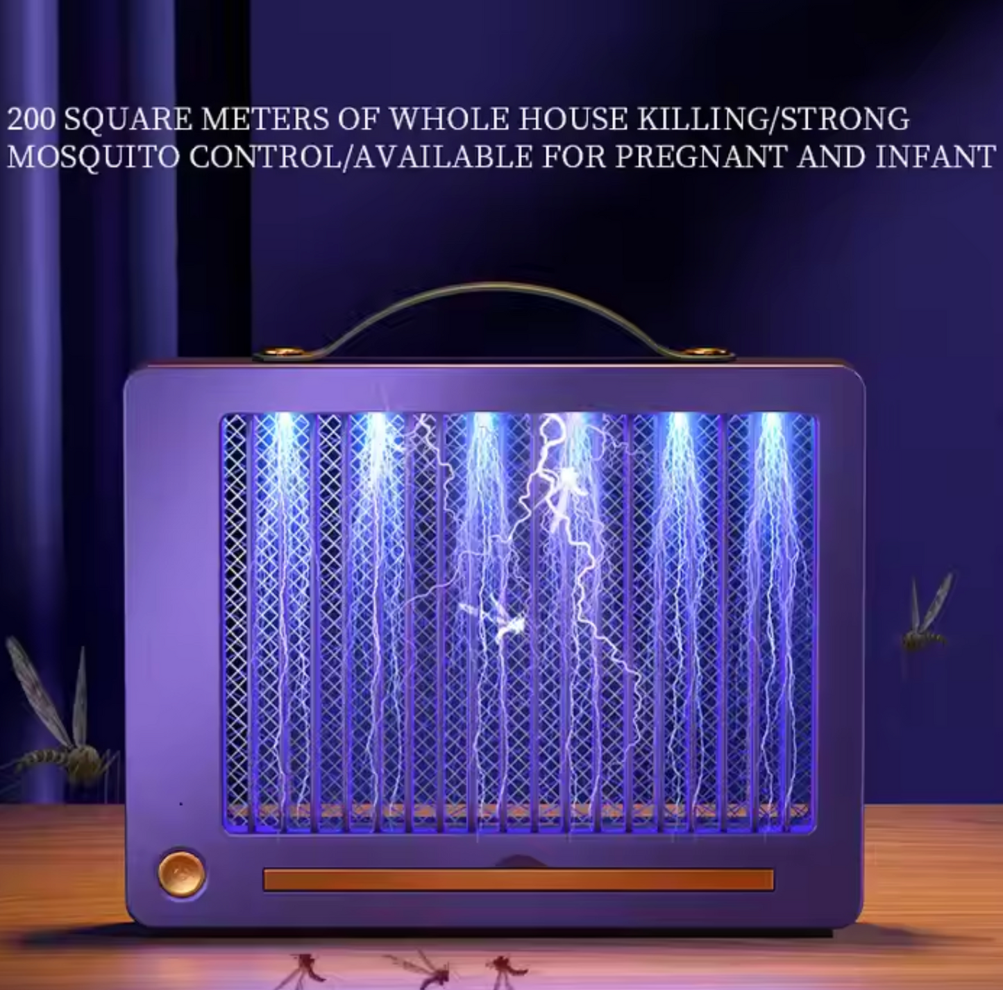Lampe Tue-Moustique Électrique 🦟💡🔋