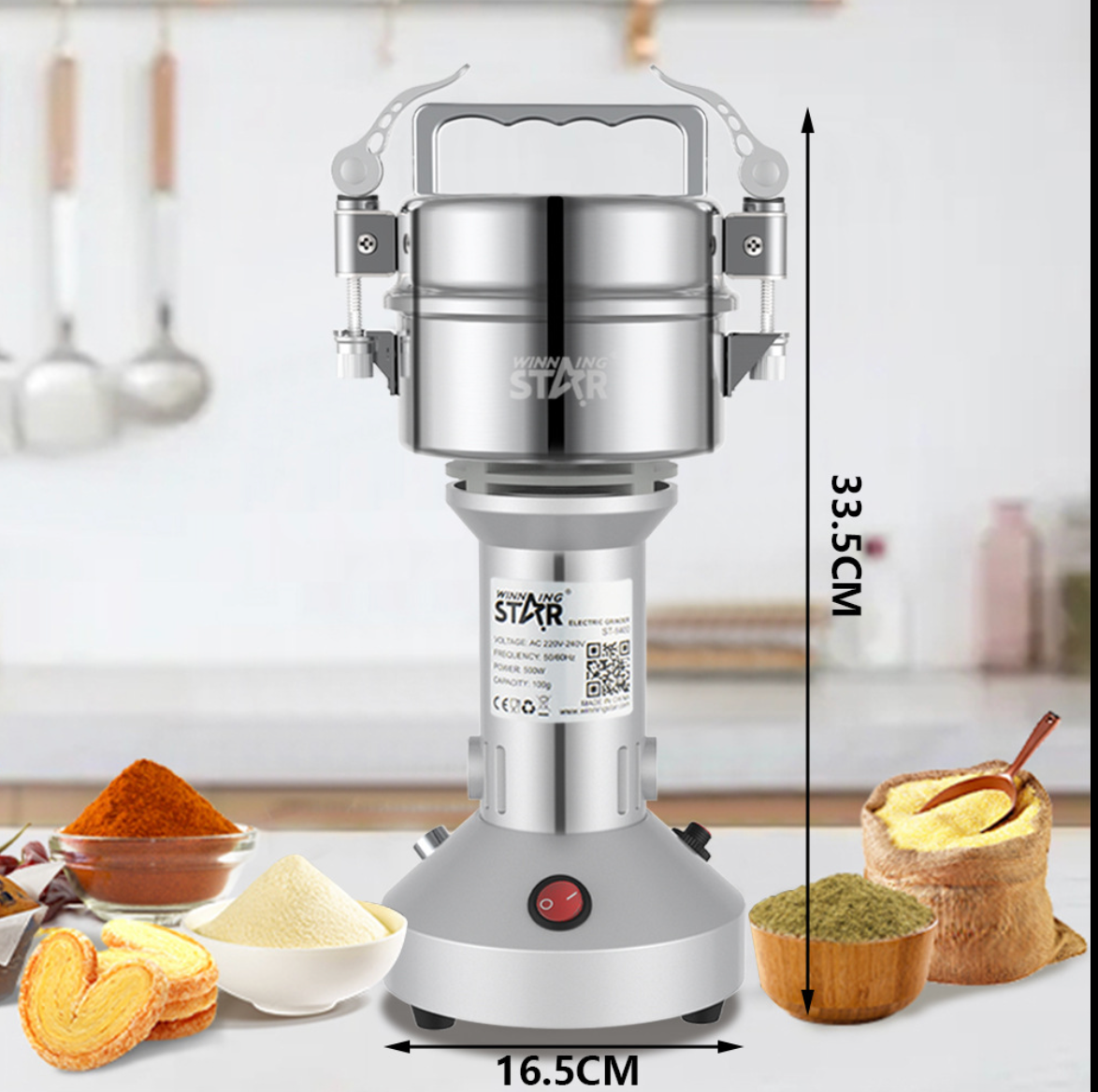 Moulin Électrique Professionnel 900W – Winning Star ST-9401