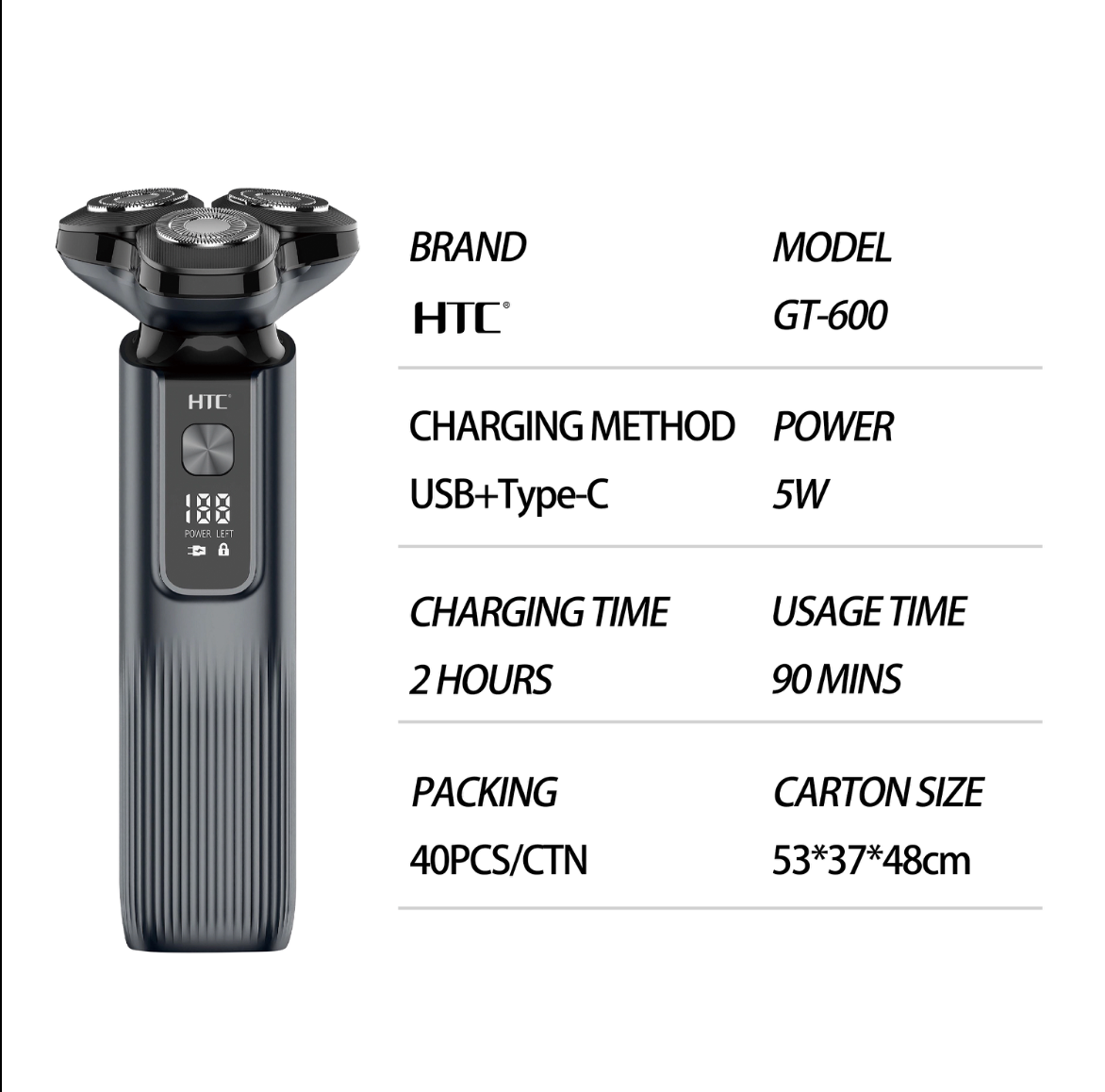 ✂️ Tondeuse professionnelle 10-en-1 – HTC AT-1327