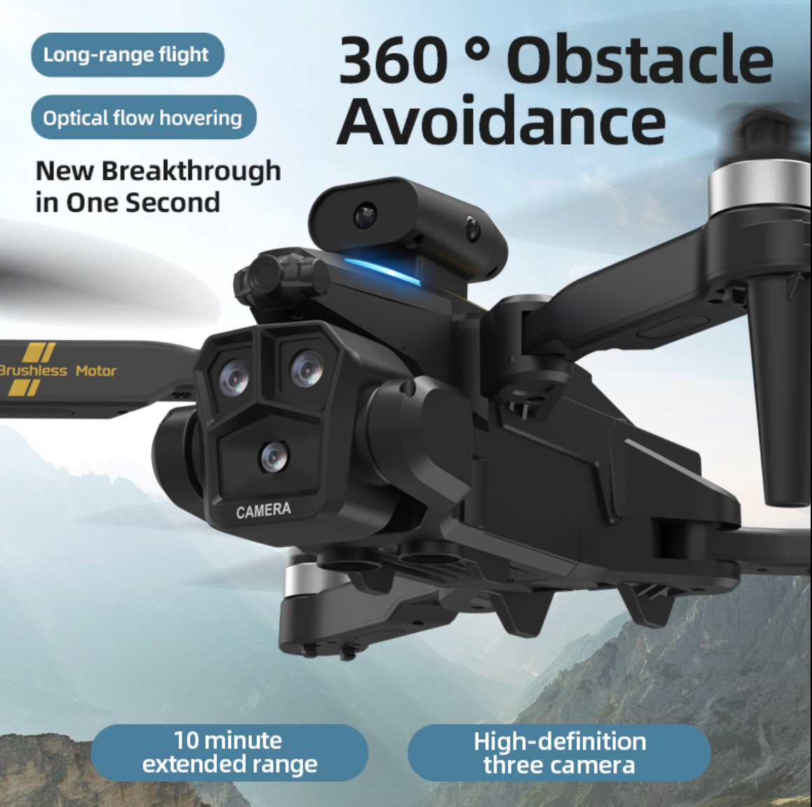 CIOS Aerial Drone – Drone Pliable Haute Définition avec Caméra & WiFi