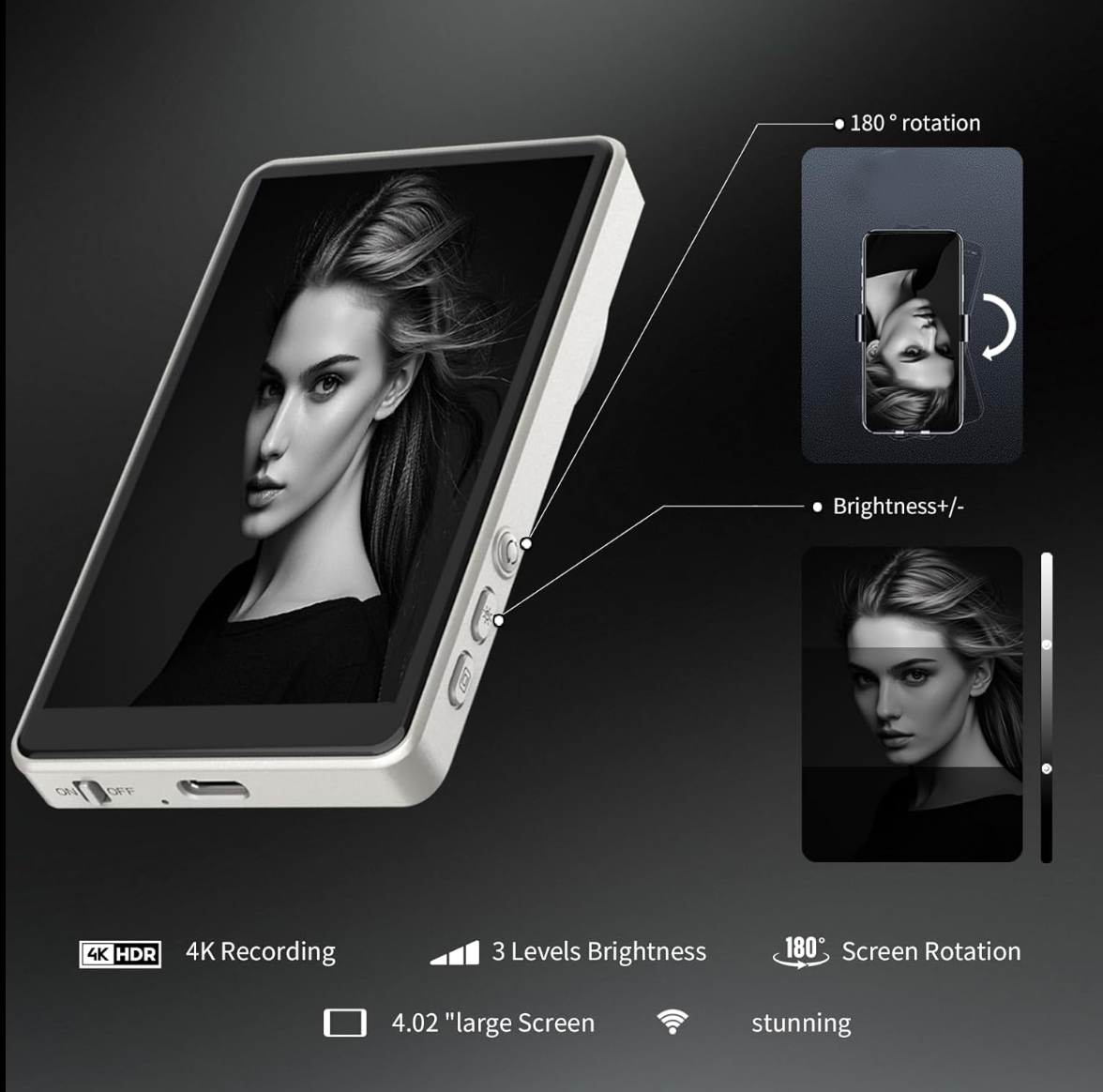 Coque SelfieView™ – Édition Blanche avec Écran Arrière