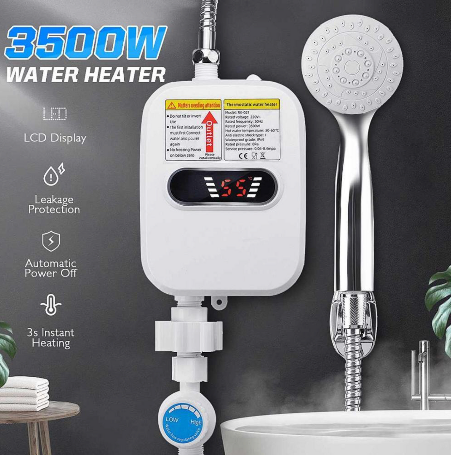 Chauffe-eau Instantané Digital SmartHeat