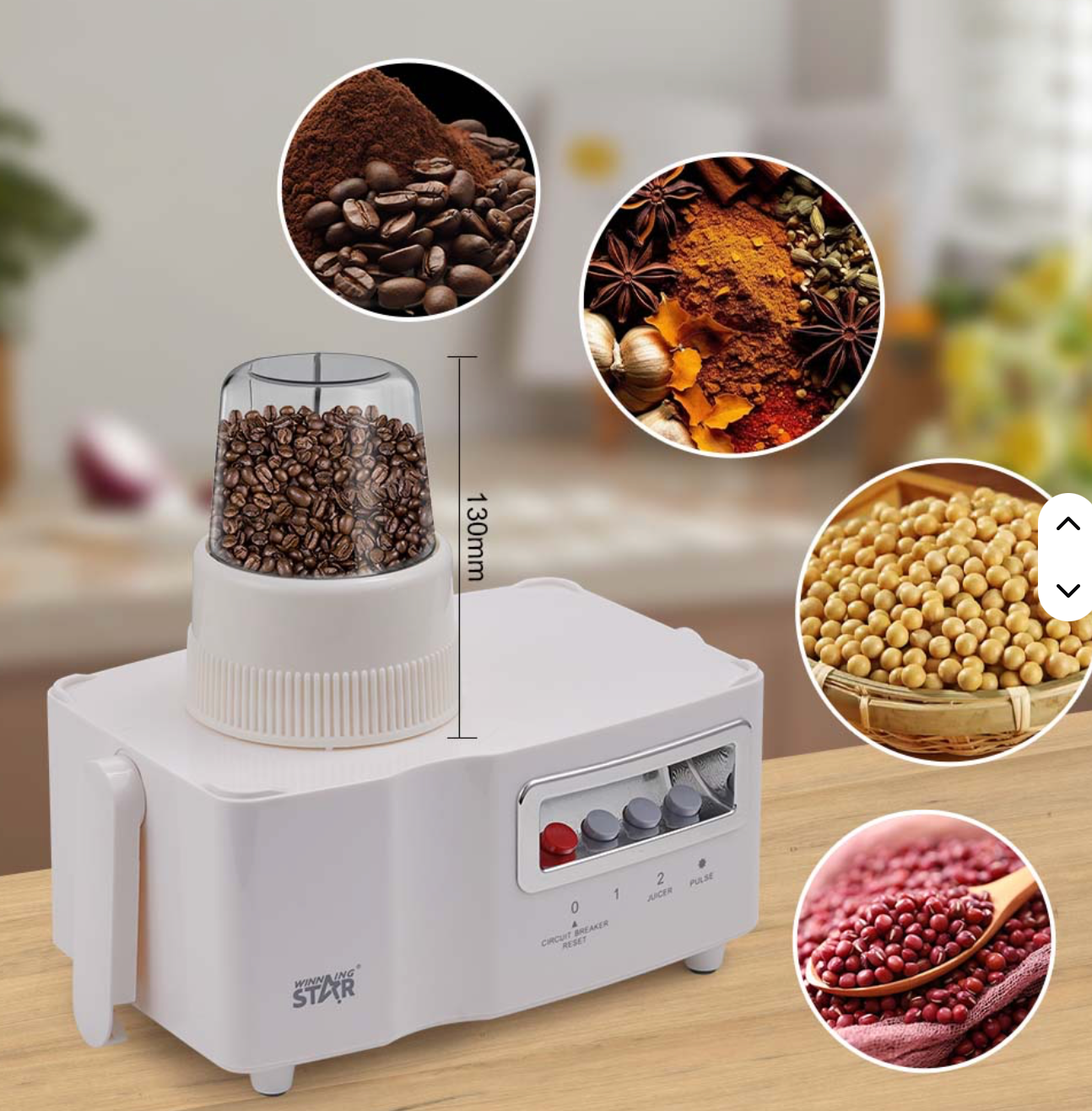 Blender Multifonction Winning Star 4 en 1 – 1,5L