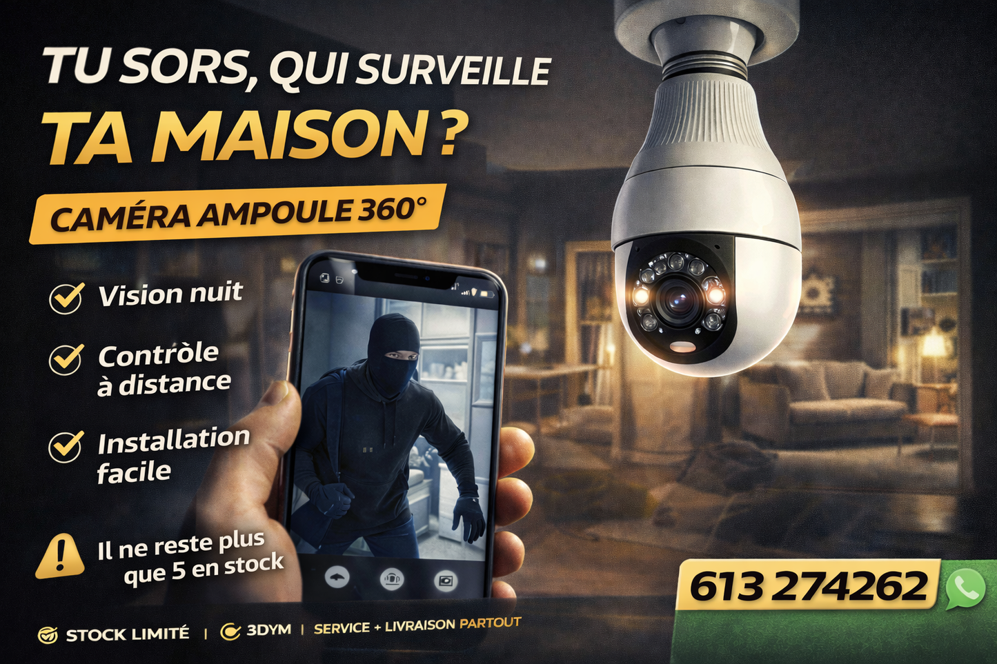 CAMERA DE SURVEILLANCE A
