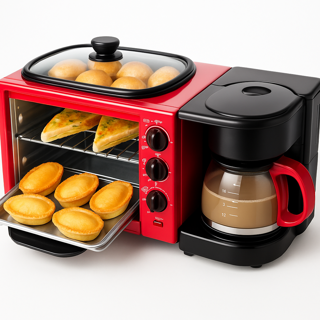 Machine à Petit Déjeuner 3 en 1 – Le Compagnon Idéal pour des Matins Réussis !