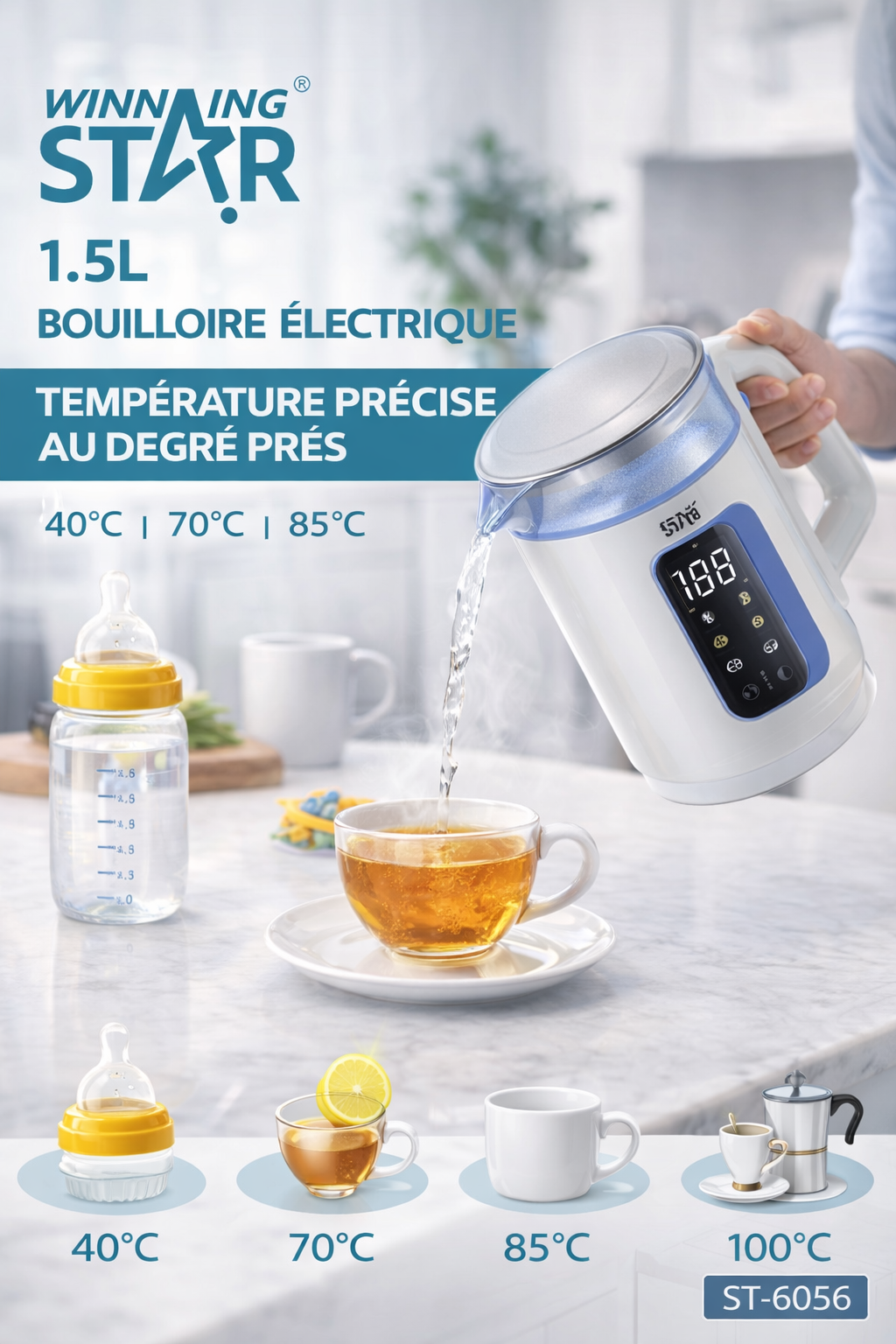 Bouilloire Électrique 1.5L