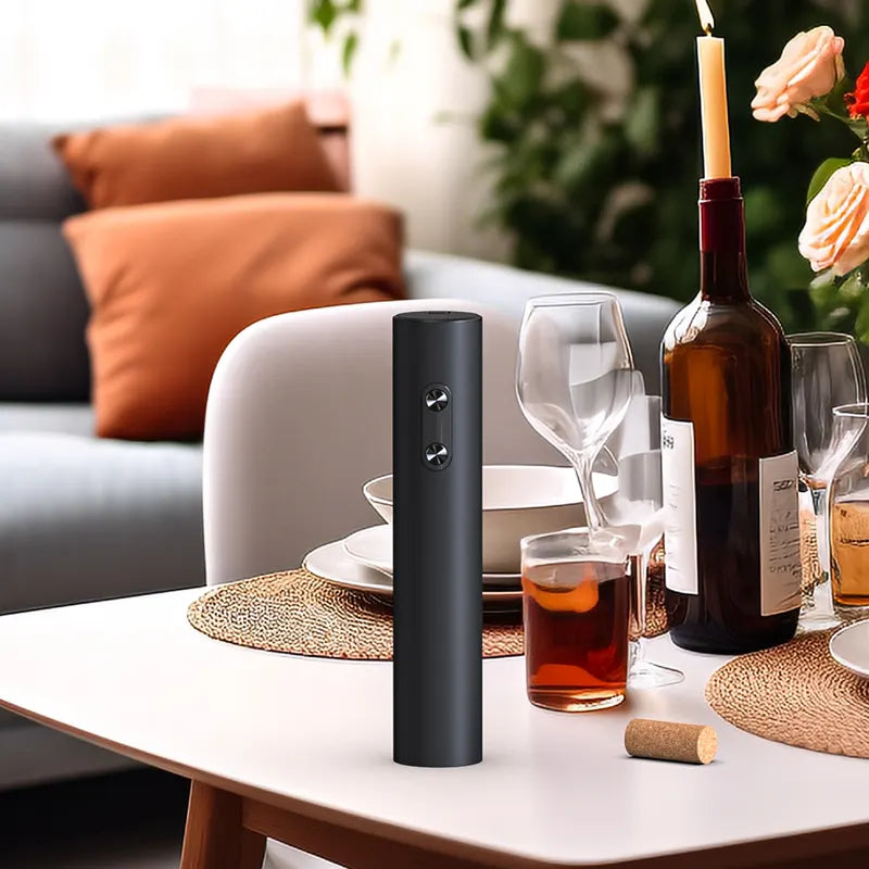 🖤 Tire-Bouchon Électrique Rechargeable – Ouvrez vos bouteilles de vin en 6 secondes !