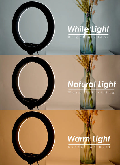 Trépied Lumineux à LED pour Téléphone et Caméra