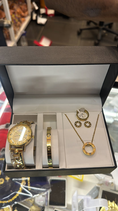 💎 Coffret Cadeau Bijoux 6-en-1 Femme – Élégance et Distinction