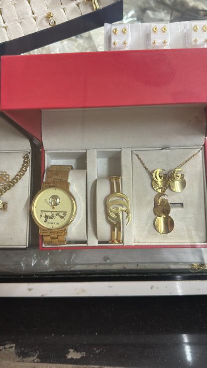 💎 Coffret Cadeau Bijoux 6-en-1 Femme – Élégance et Distinction