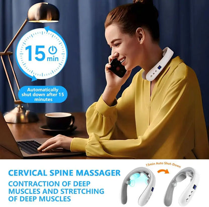 Masseur cervical intelligent à impulsion électrique avec fonction de compression thermique