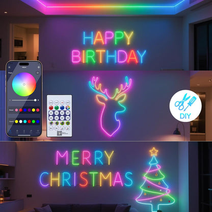 Lumière de décoration neo