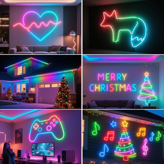 Lumière de décoration neo