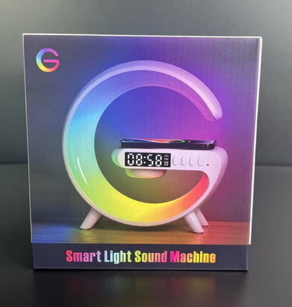 Haut-Parleur LED Multifonction – Charge Sans Fil & Support Téléphone