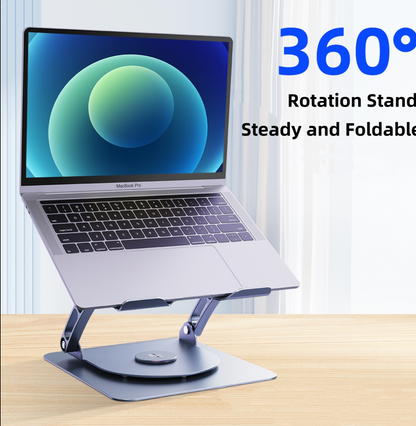 🧊 Support PC 360° avec Double Ventilateur RGB – Alliez Refroidissement, Confort et Mobilité