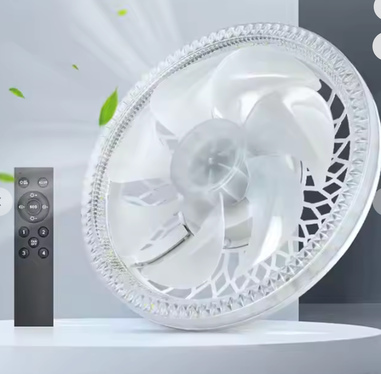 🌬️💡 Ventilateur de Plafond avec Lumière – Socket Ceiling Fan Light (avec Télécommande)
