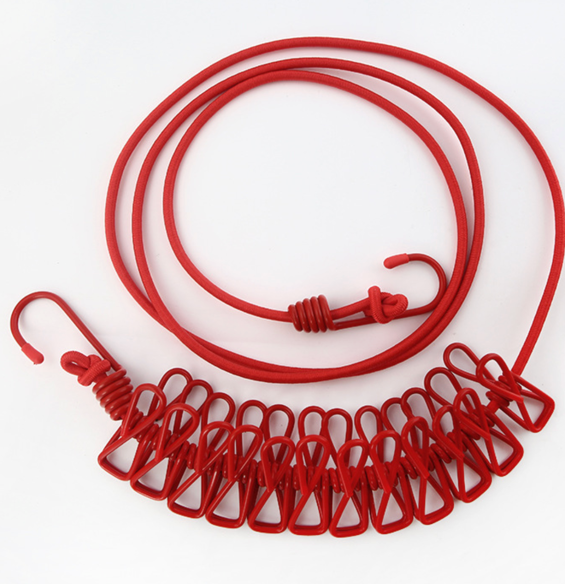 CORDE À SÉCHER  AVEC PINCES INTÉGRÉES