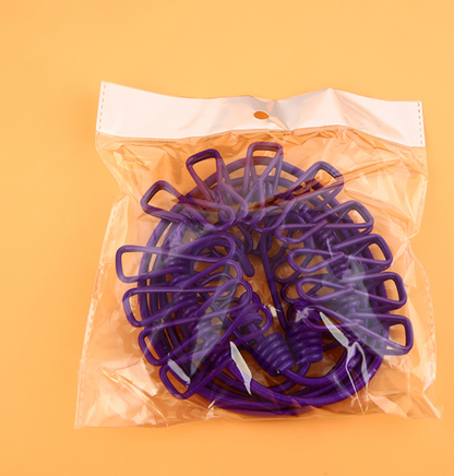 CORDE À SÉCHER  AVEC PINCES INTÉGRÉES