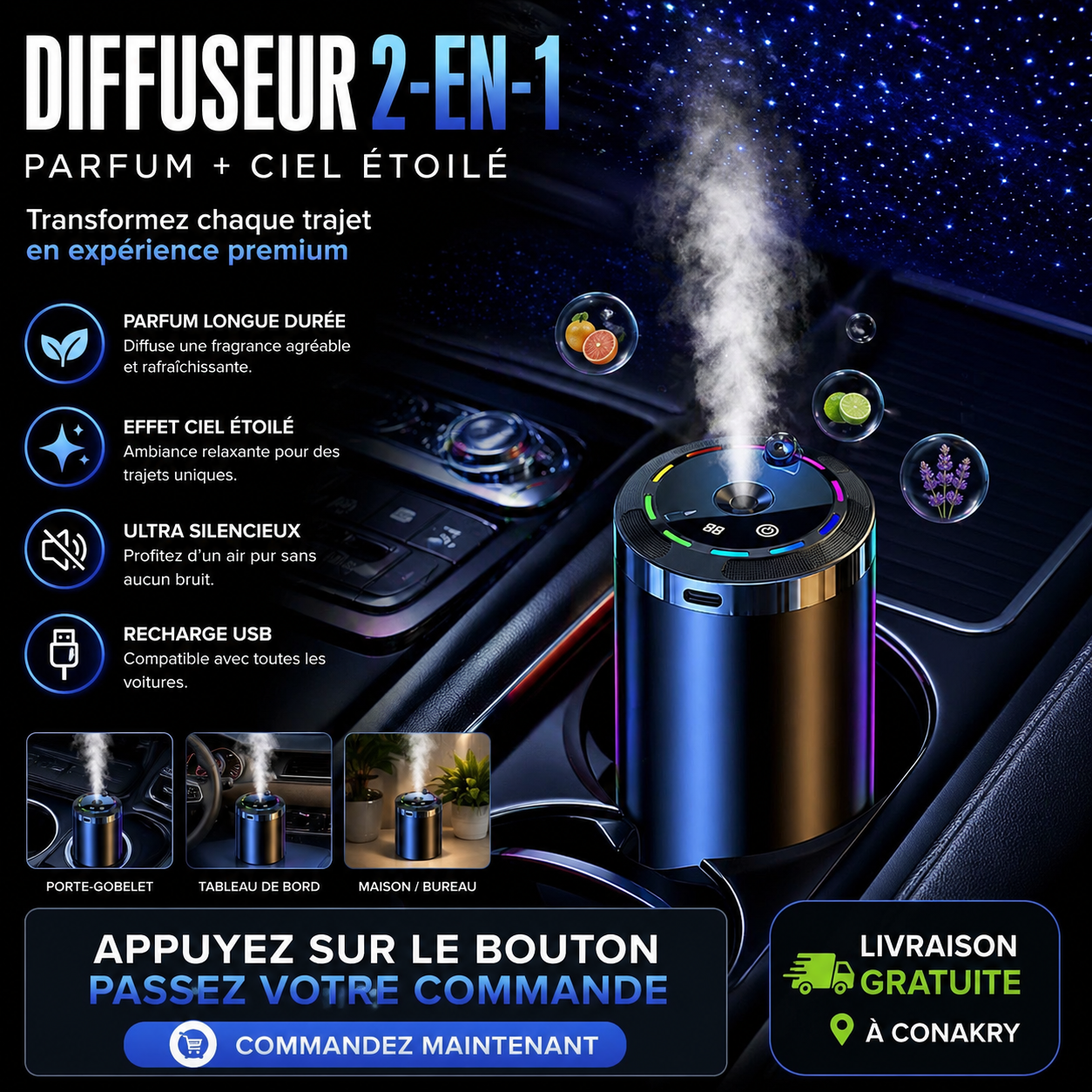 DIFFUSEUR 2 EN 1 – VOITURE & MAISON
