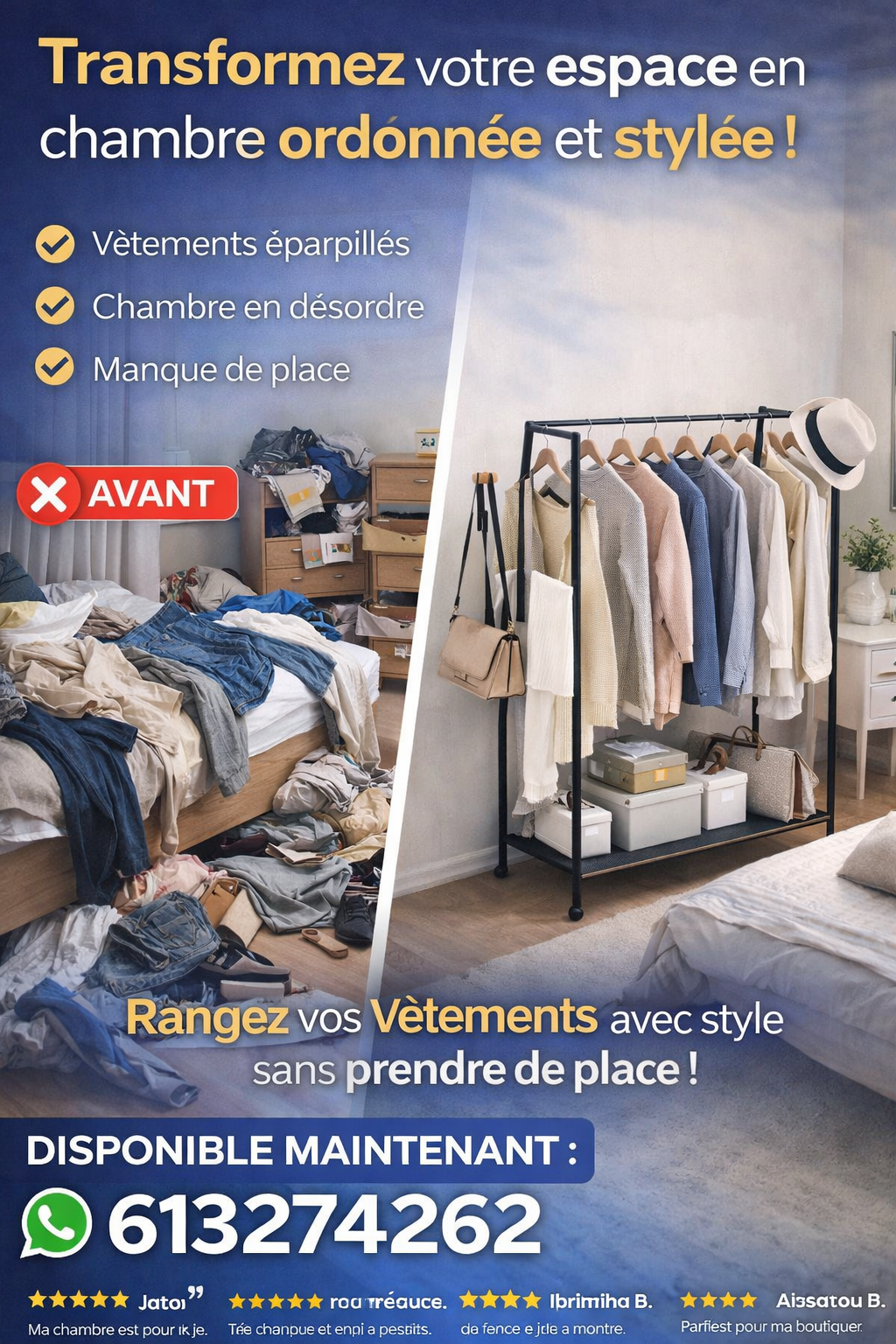👕 PORTE-VÊTEMENTS MODERNE