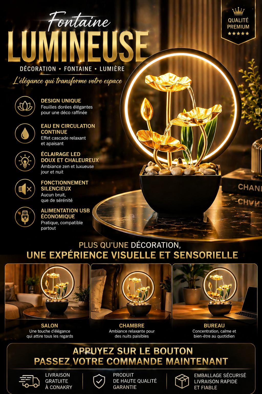 Fontaine Décorative Lotus