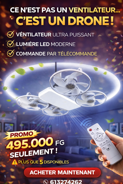VENTILATEUR PLAFONNIER 4 TETE
